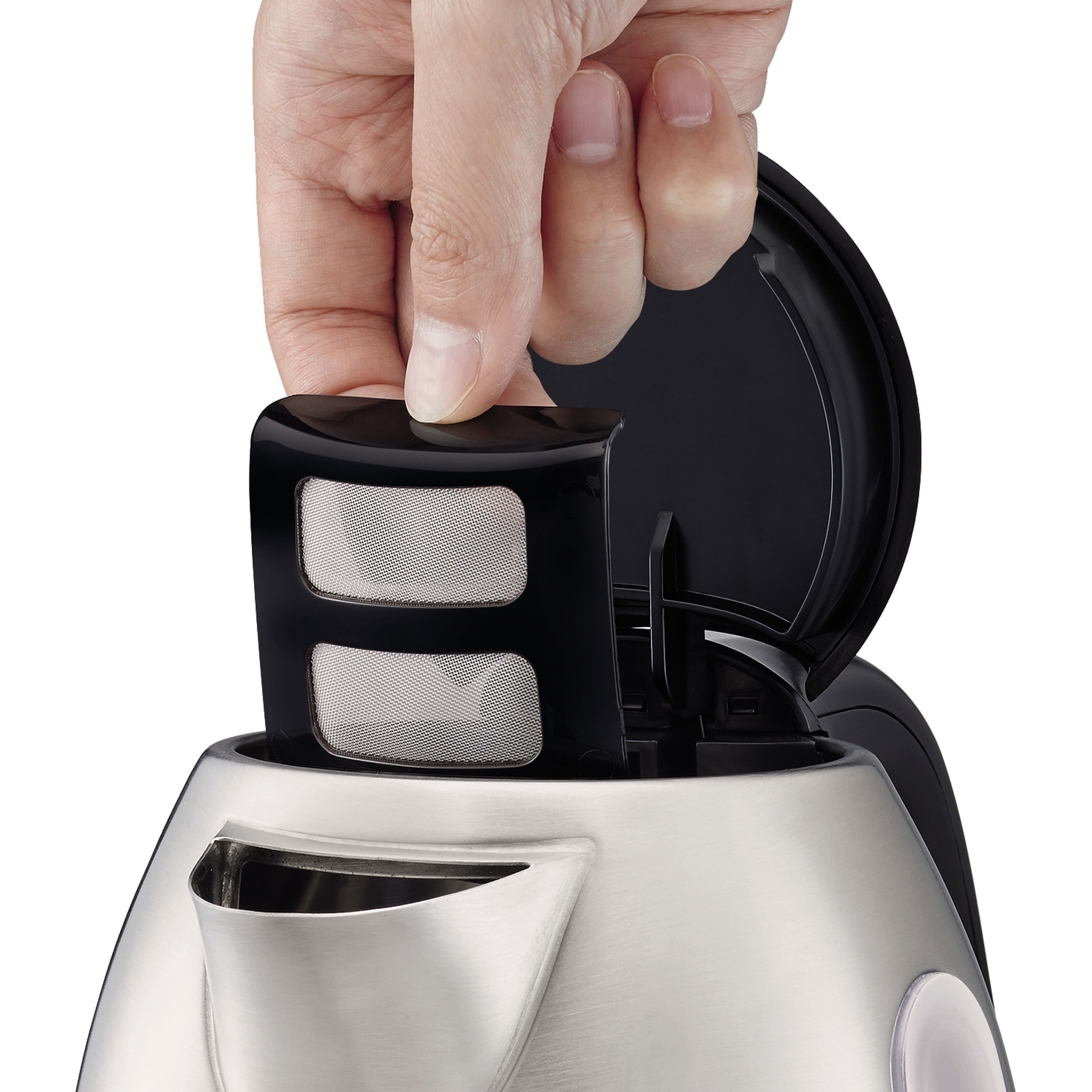 TEFAL KI230D Wasserkocher, Edelstahl/Schwarz