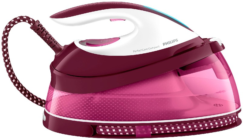 Philips Perfectcare Compact gc780840 centro de planchado 2400w gc7808 modo eco 1.5 l rosa blanco con generador vapor 53