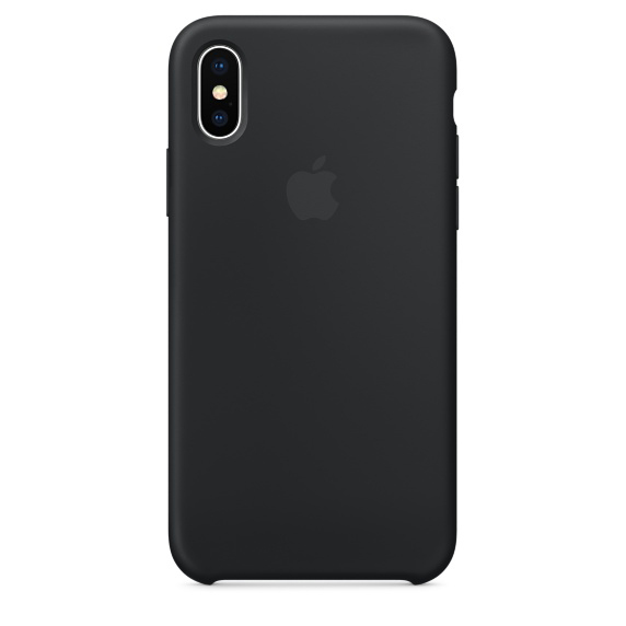 APPLE Silikon Schwarz Apple, X, Backcover, Case, iPhone