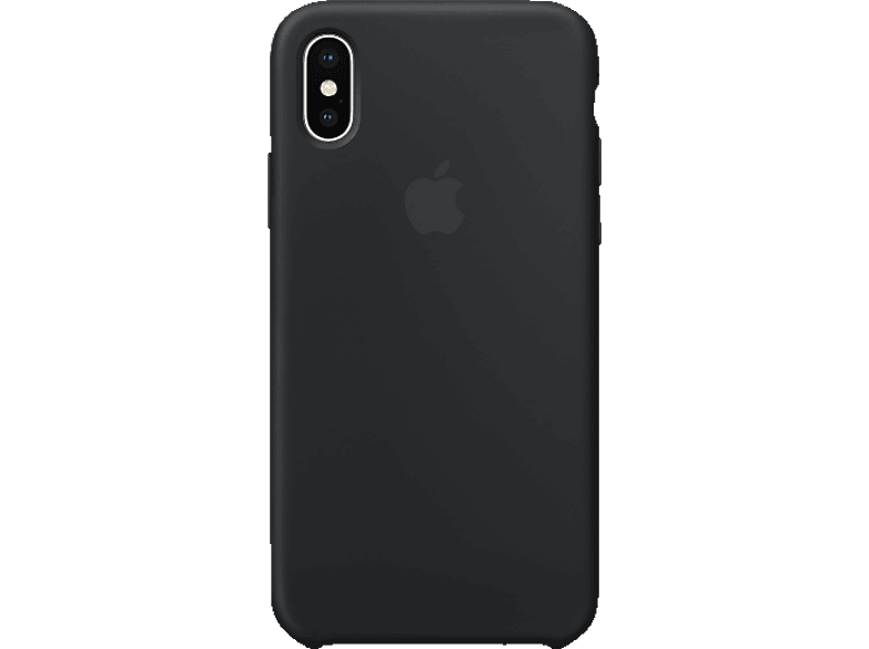 APPLE Silikon iPhone X, Backcover, Schwarz Apple, Case