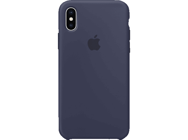 APPLE Silikon Case, Backcover, Apple, iPhone Mitternachtsblau X