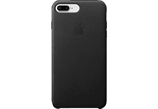APPLE Leder Case, Backcover, Apple, iPhone 7 Plus, iPhone 8 Plus, Schwarz