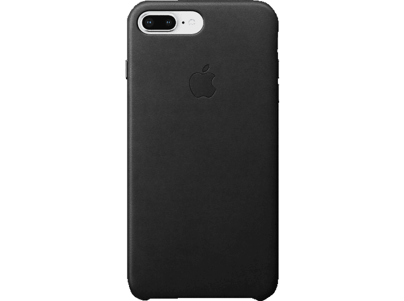 APPLE Leder Plus, Schwarz Apple, iPhone 7 Backcover, Plus, iPhone 8 Case