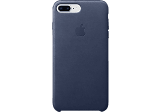 APPLE Leder Case, Backcover, Apple, iPhone 7 Plus, iPhone 8 Plus, Mitternachtsblau