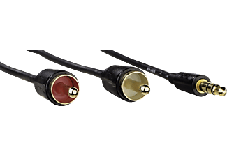 HAMA hama Câble audio - Jack 3,5 mm mâle/RCA mâle x 2  - 0.5 m - Noir - cavo audio (Nero)