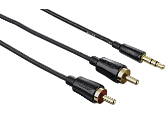 HAMA hama Câble audio - Jack 3,5 mm mâle/RCA mâle x 2  - 1.5 m - Noir - cavo audio (Nero)