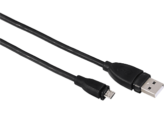 HAMA 3.0 m - Câble Micro USB 2.0, 3 m, Noir
