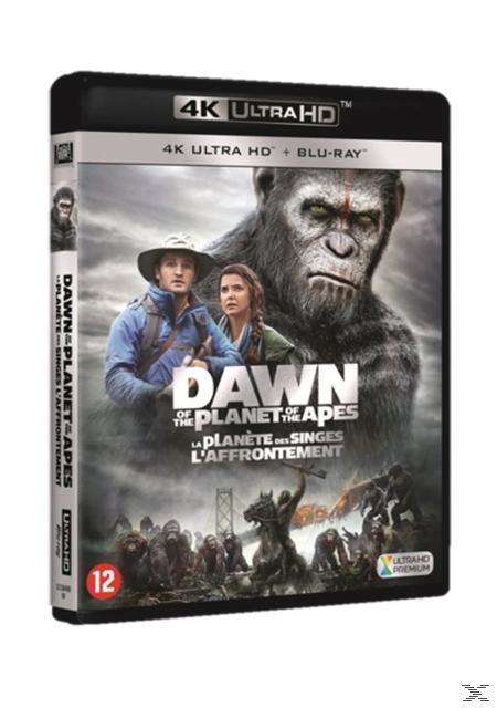 Coffret Blu-ray de L'Aube de la planète des singes avec illustration de la couverture.