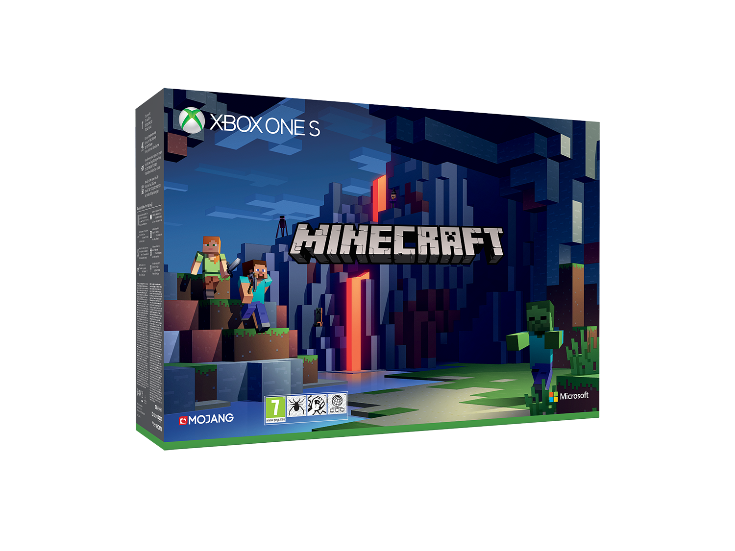 MICROSOFT Xbox One S 1TB + Minecraft