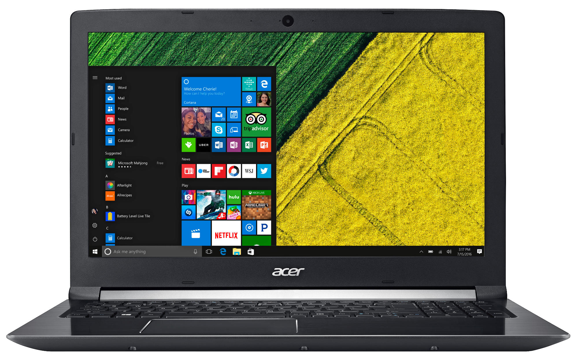 ACER Aspire 7 (A715-71G-51KX) - 15,6 Zoll - Intel® Core™ i5 i5-7300HQ - 8 GB - 1 TB - NVIDIA GeForce® GTX 1050 - Windows 10 Home (64 Bit)