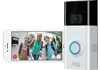 RING Video Doorbell 2 - Sonnette vidéo (nickel satiné)