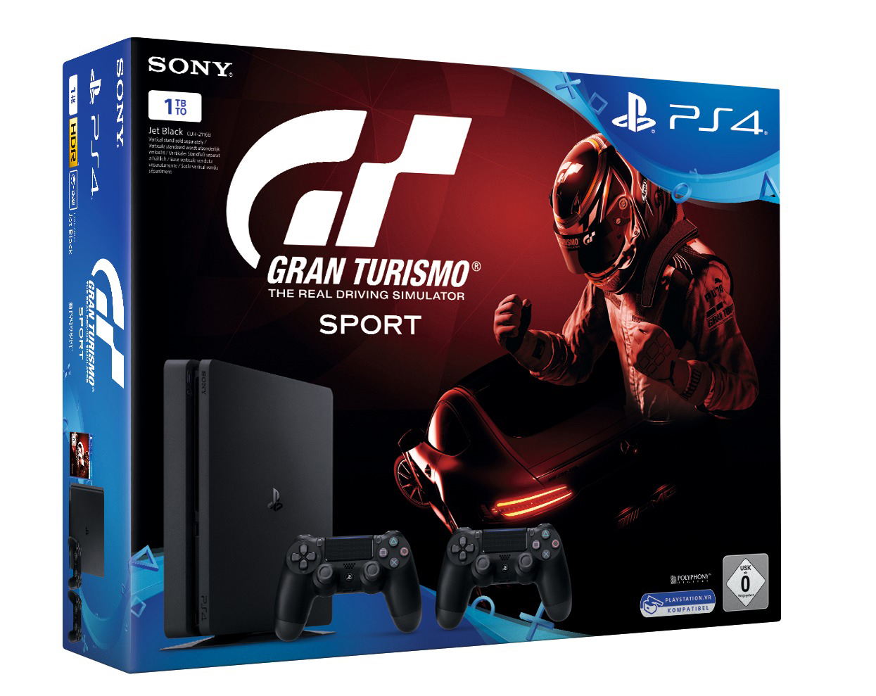SONY PlayStation 4  Slim 1TB inkl. Gran Turismo Sport + DUALSHOCK®4 Wireless Controller