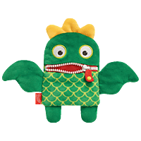 SCHMIDT SPIELE (UE) Sorgenfresser Plüschmagnet - Kiwi Plüschfigur, Grün