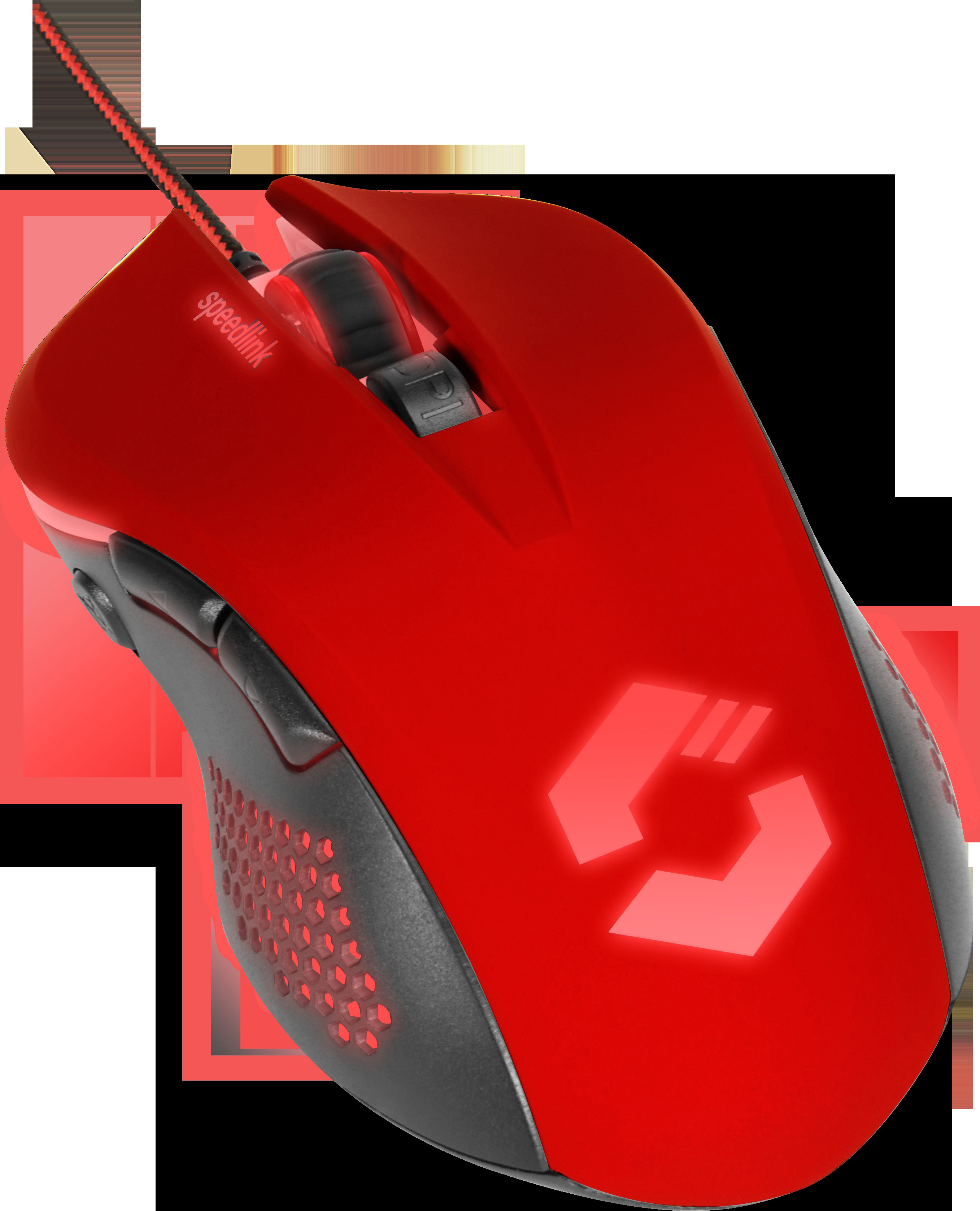 SPEEDLINK Torn Gaming Maus, Schwarz/Rot