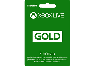 Xbox Live Gold előfizetés, 3 hónap