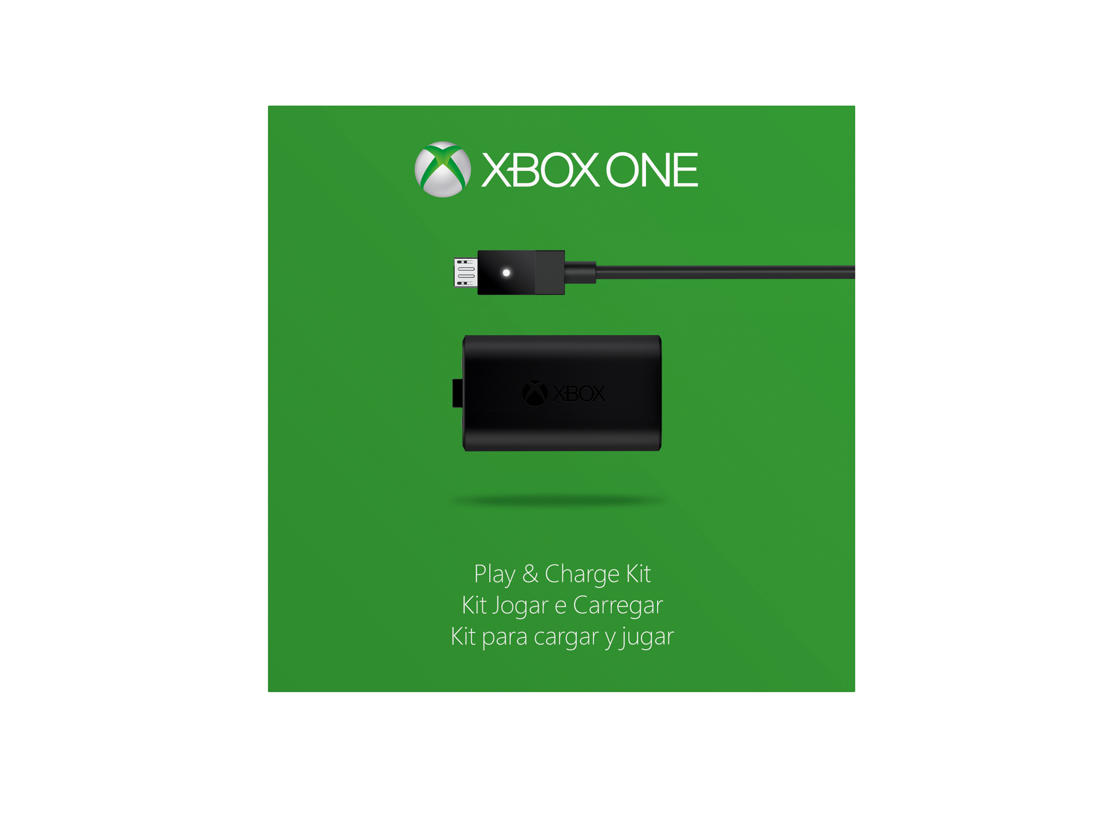 MICROSOFT Xbox One Play & Charge Kit, Ladegerät, Schwarz