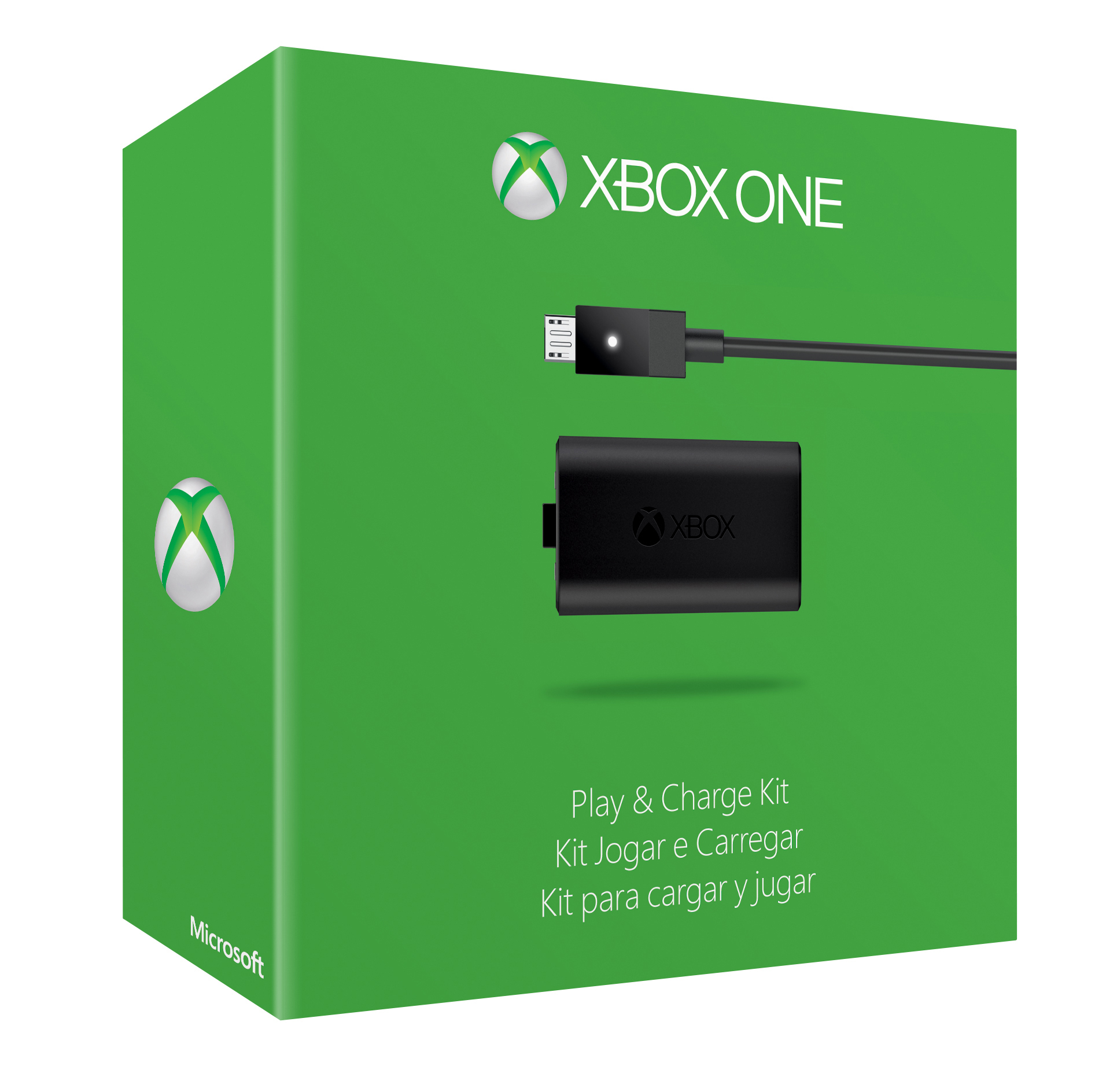 MICROSOFT Xbox One Play & Charge Kit, Ladegerät, Schwarz