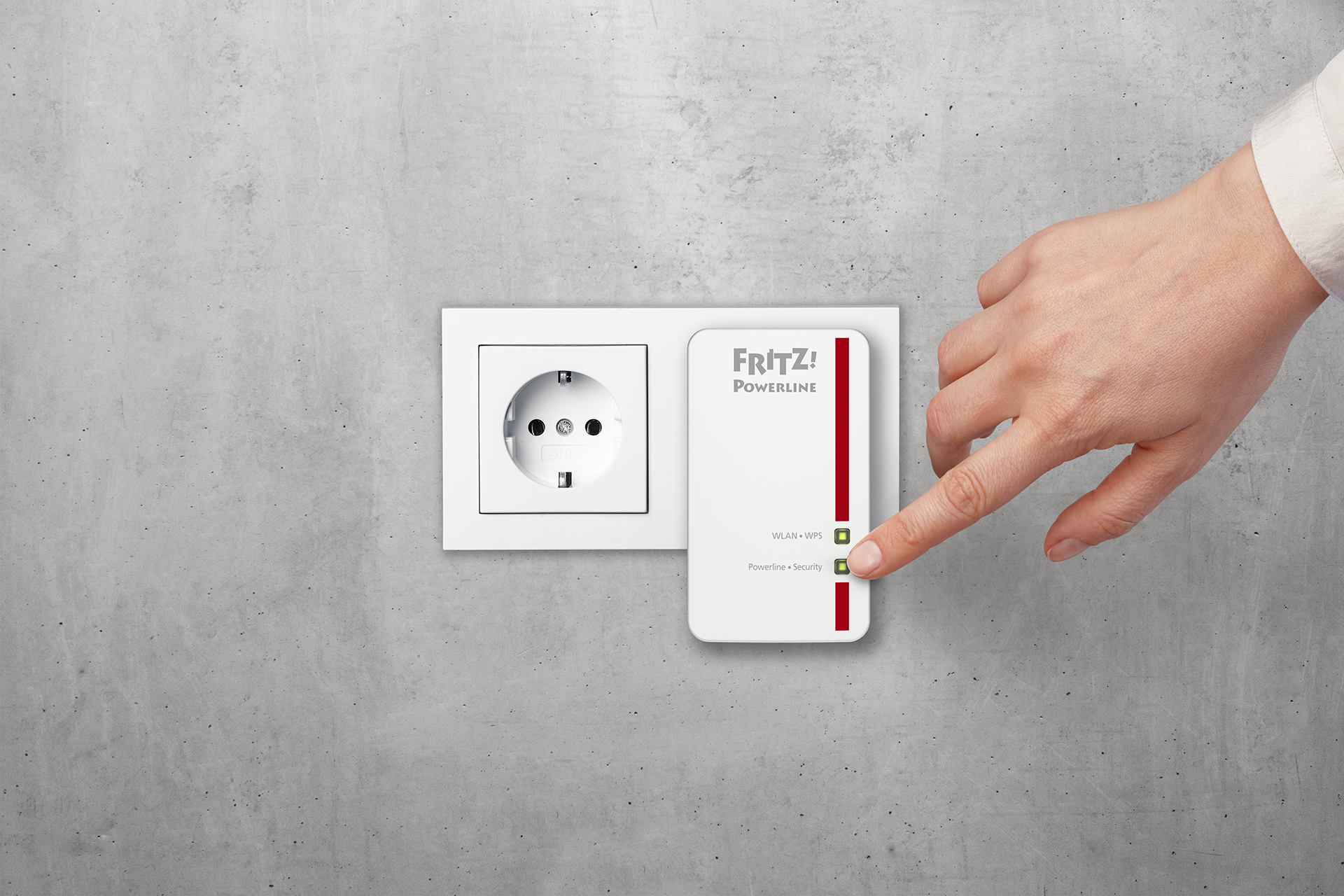 AVM FRITZ!Powerline 540E WLAN Set Powerline Adapter 500 Mbit/s Kabellos und Kabelgebunden