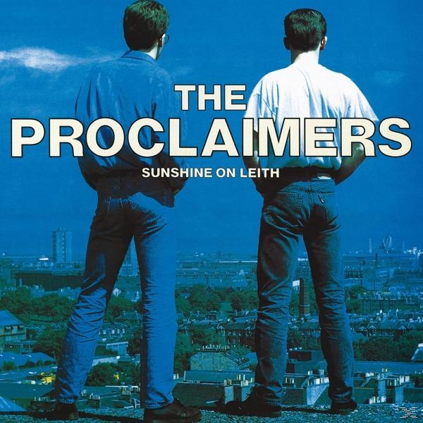 Albumcover mit zwei Männern von hinten. Titel ist 'The Proclaimers, Sunshine on Leith'.