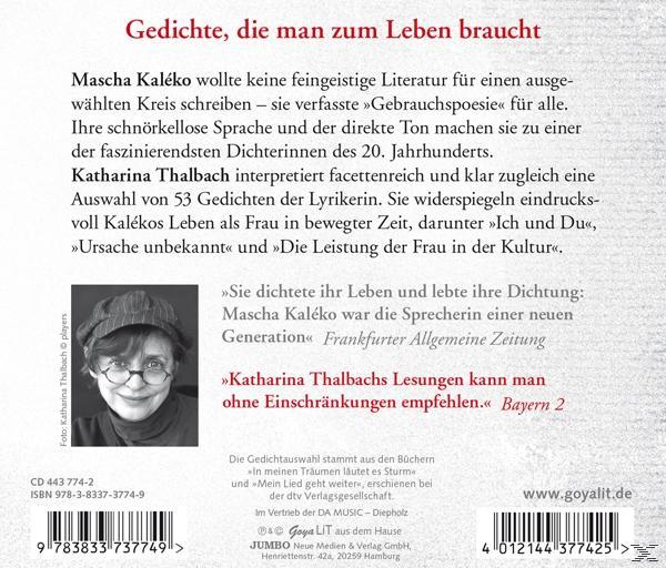 Mascha Kalèko - Solo (CD) Für - Frauenstimme.Gedichte