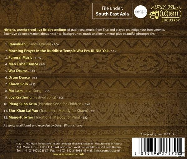 Deben Bhattacharya - Music From Thailand  - (CD)