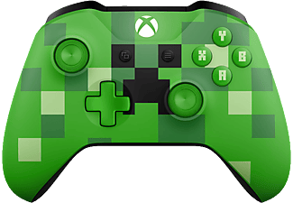 MICROSOFT Xbox One vezeték nélküli kontroller (Minecraft Creeper - zöld)