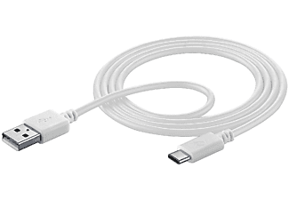 CELLULAR-LINE USB-A-naar-USB-C-Datakabel Wit