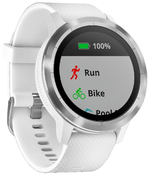 GARMIN Smartwatch Vivoactive 3, weiß/edelstahl (010-01769-20)