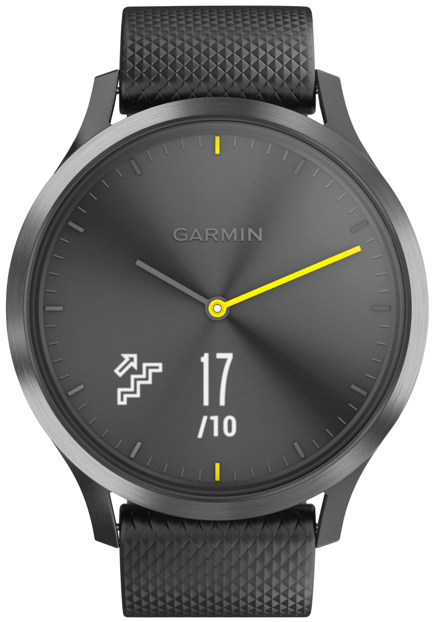 GARMIN vívomove HR Sport, Fitness Tracker, L, Schwarz