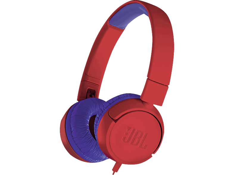 Auriculares - JBL JR300, Circumaural, Diadema, Alámbrico, Azul y rojo