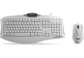 EVEREST Rampage KM-R5 3 Farklı Aydınlatmalı Kablolu Oyuncu Klavye Mouse Set (14260) Beyaz