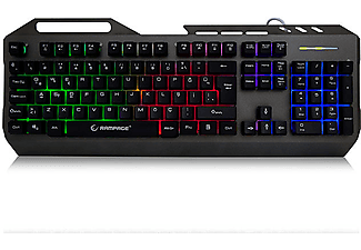 EVEREST Rampage KB-R73 Gri/Siyah USB Aydınlatmalı Metal Kasa Q Gaming Klavye