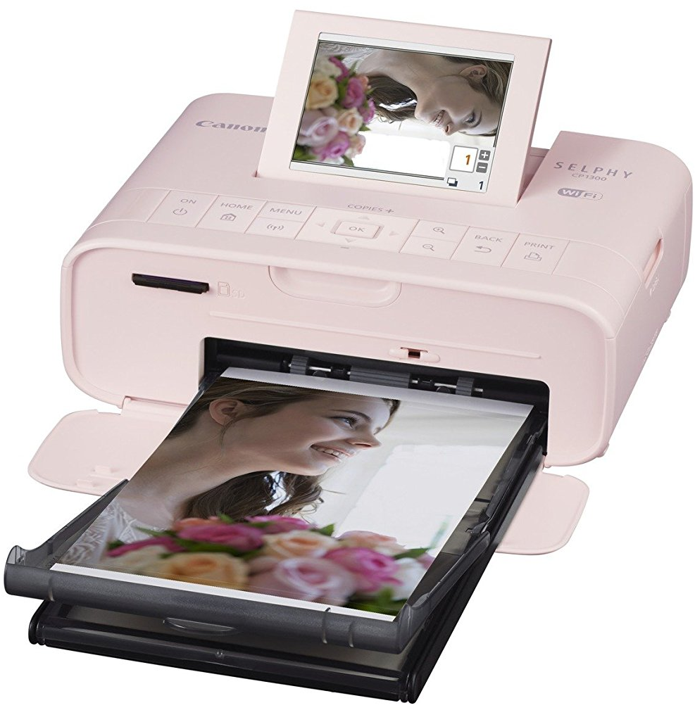 CANON Fotoprinter Selphy CP1300 Roze (2236C002AA) Fotoprinter