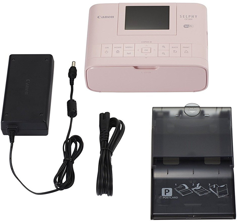 CANON Fotoprinter Selphy CP1300 Roze (2236C002AA) Fotoprinter