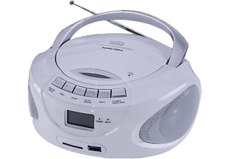 NAVON NPB300 hordozható CD-s rádió, fehér