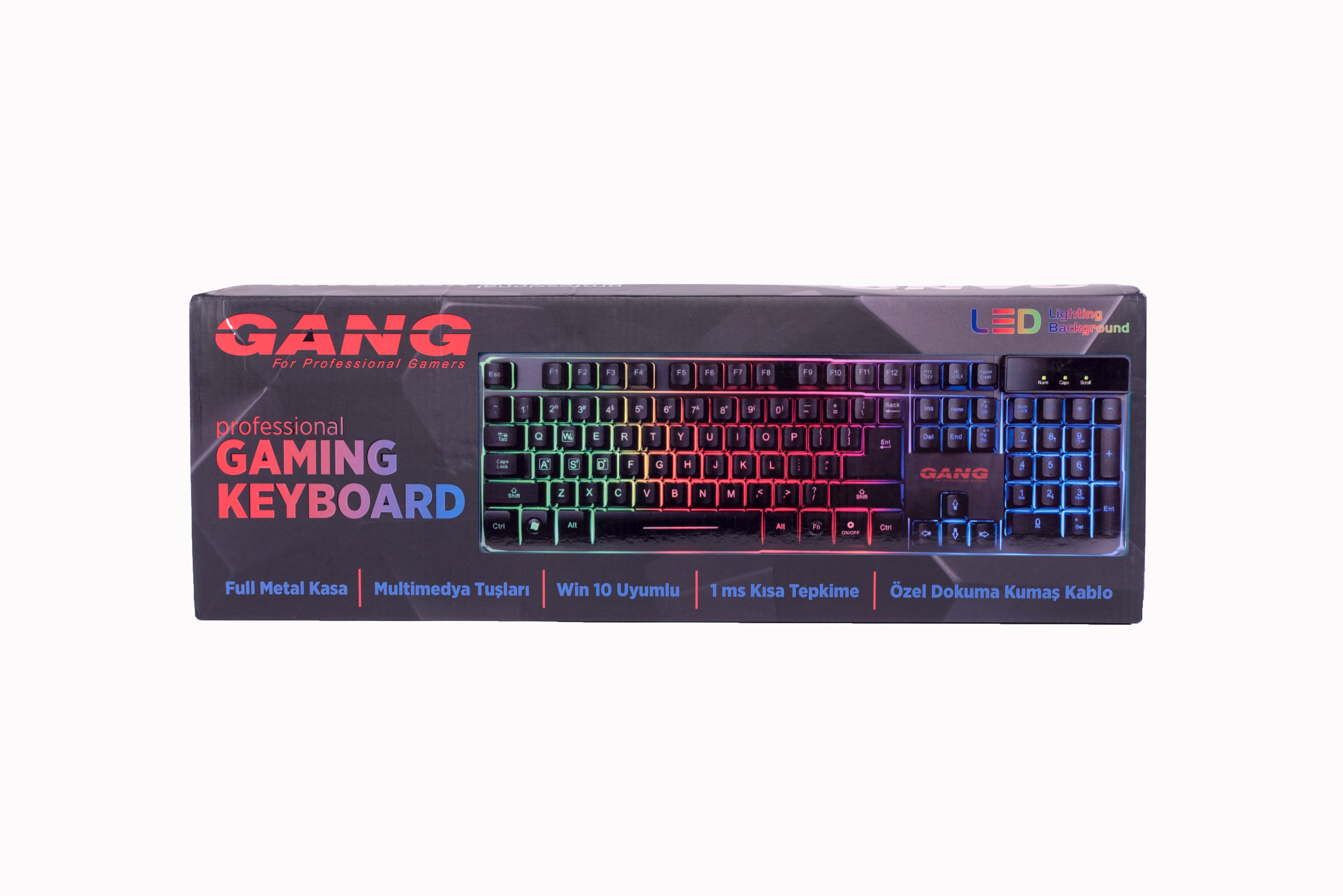 GANG GK05 Full Metal Kasa Türkçe Q Oyuncu Klavye