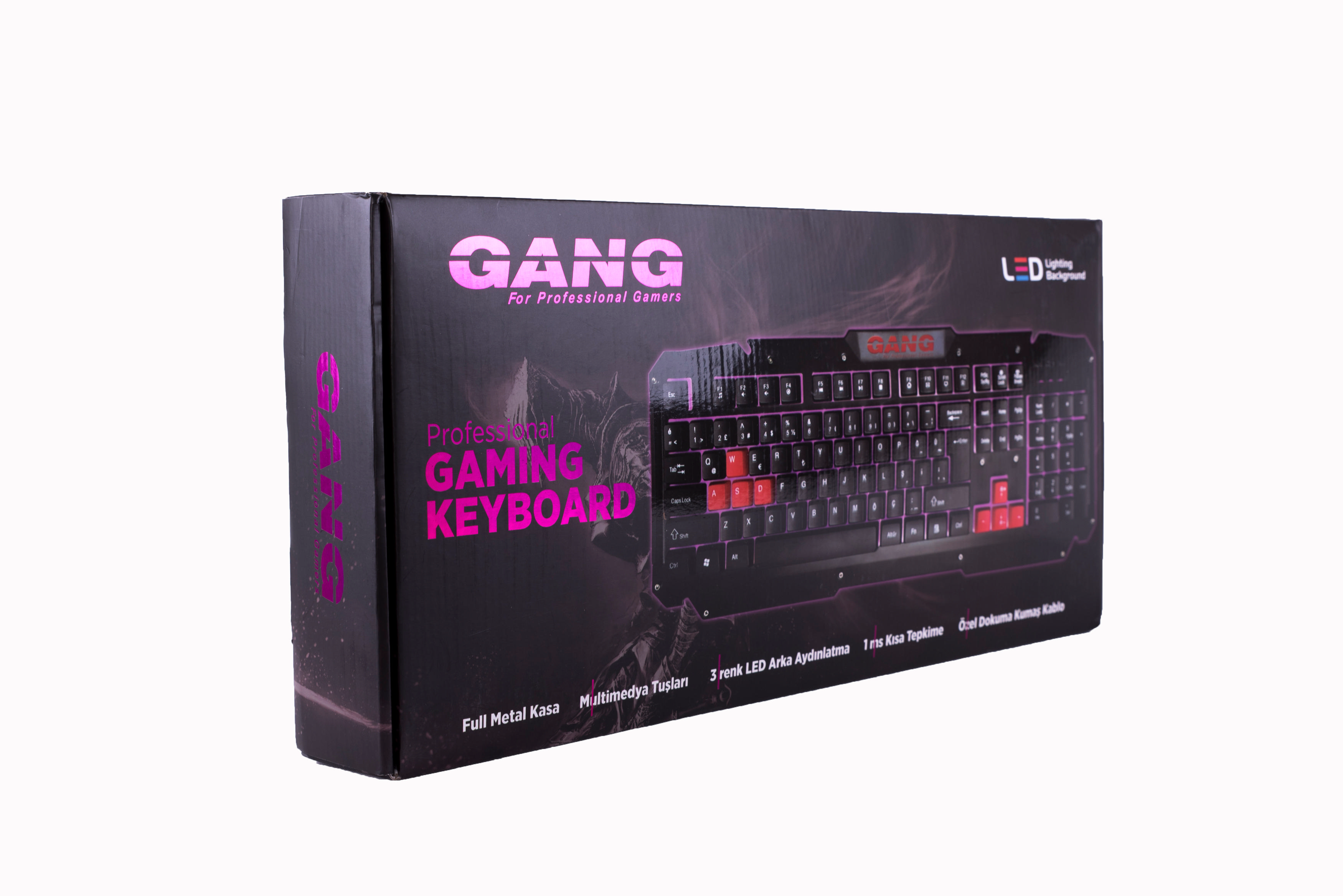 GANG GK04 Metal Kasa Türkçe Q Oyuncu Klavye