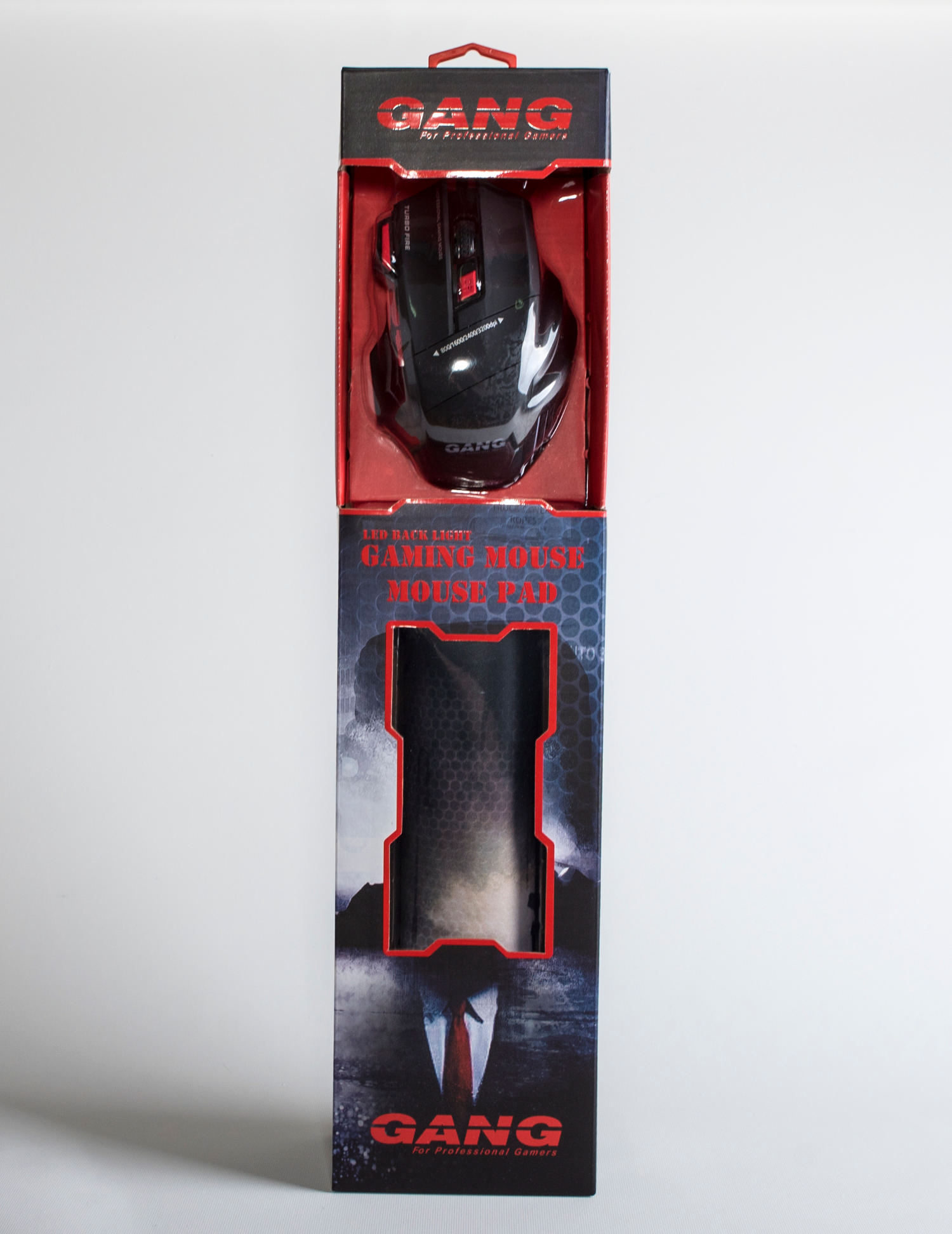 GANG GM 01 3200DPI Led Işıklı Kablolu Gaming Mouse+Pad