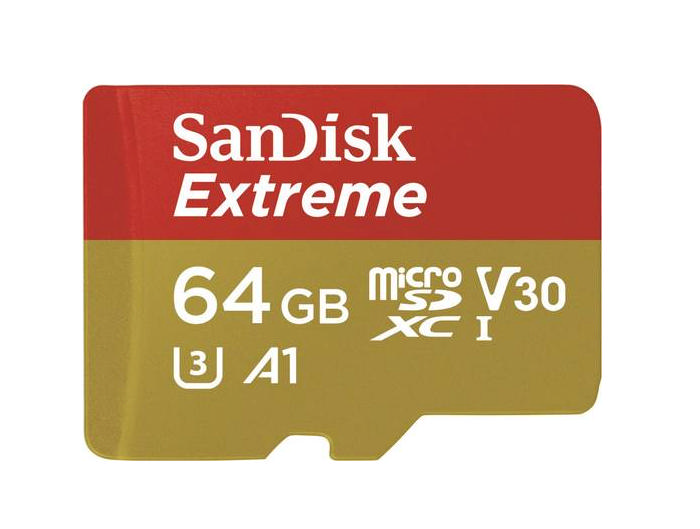 SANDISK 64GB Micro SD Extreme 100Mb/S 60Mb/S Hafıza Kartı