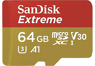 SANDISK 64GB Micro SD Extreme 100Mb/S 60Mb/S Hafıza Kartı