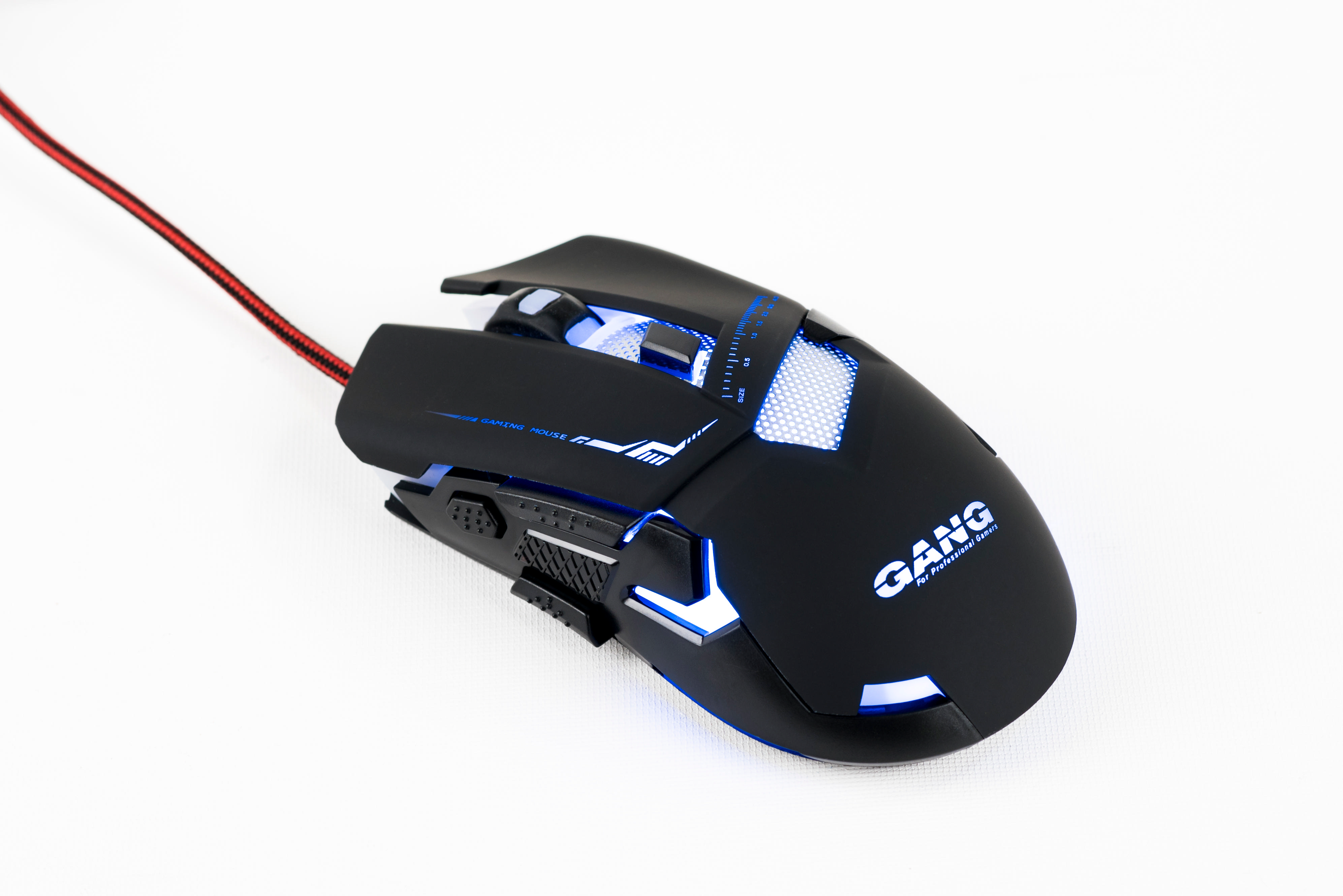 GANG GM 03 3200DPI  Kablolu Programlı Gaming Mouse+Pad