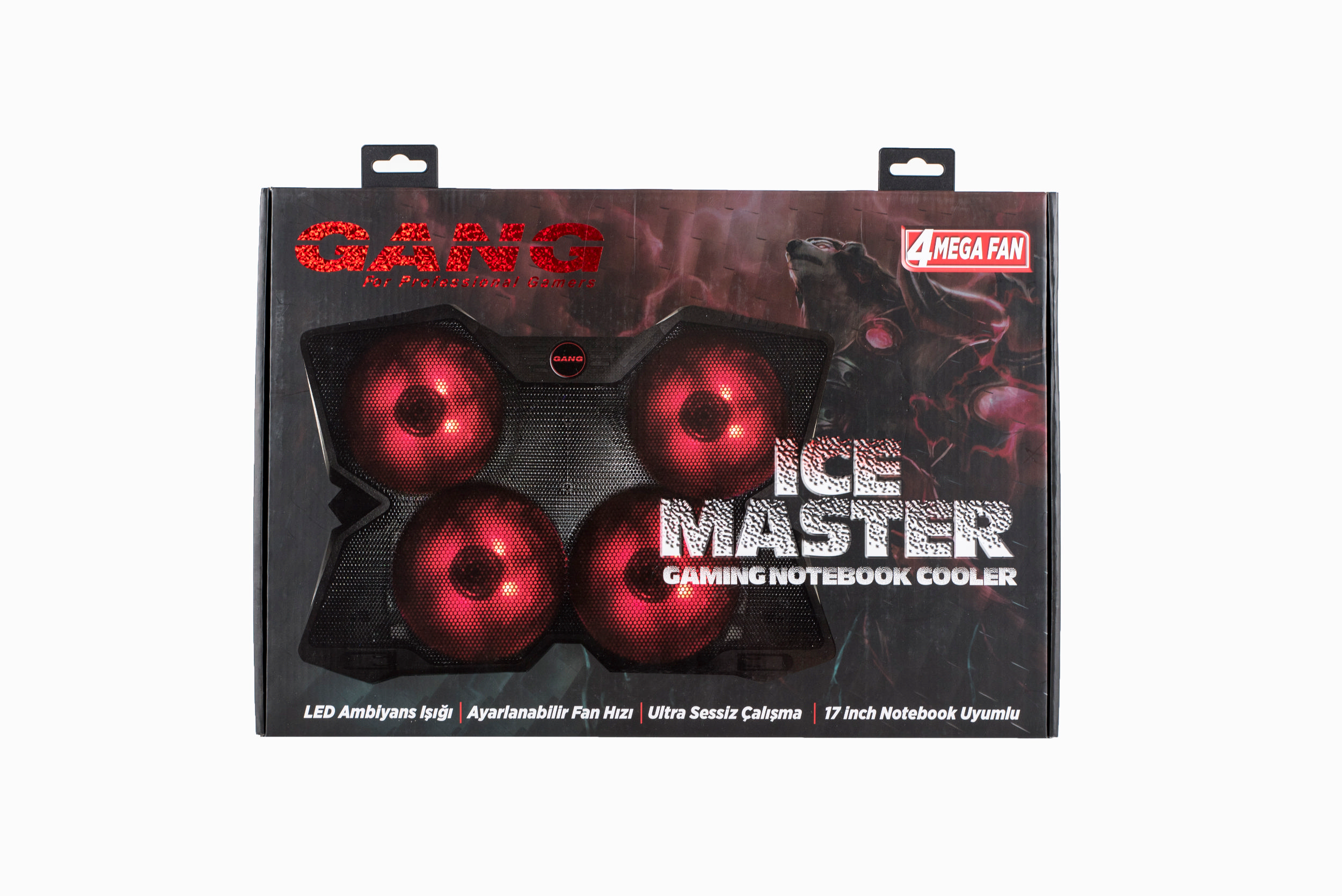 GANG GNC 01 4 Adet 12 cm Fab Led Işıklı Gaming Laptop Soğutucu