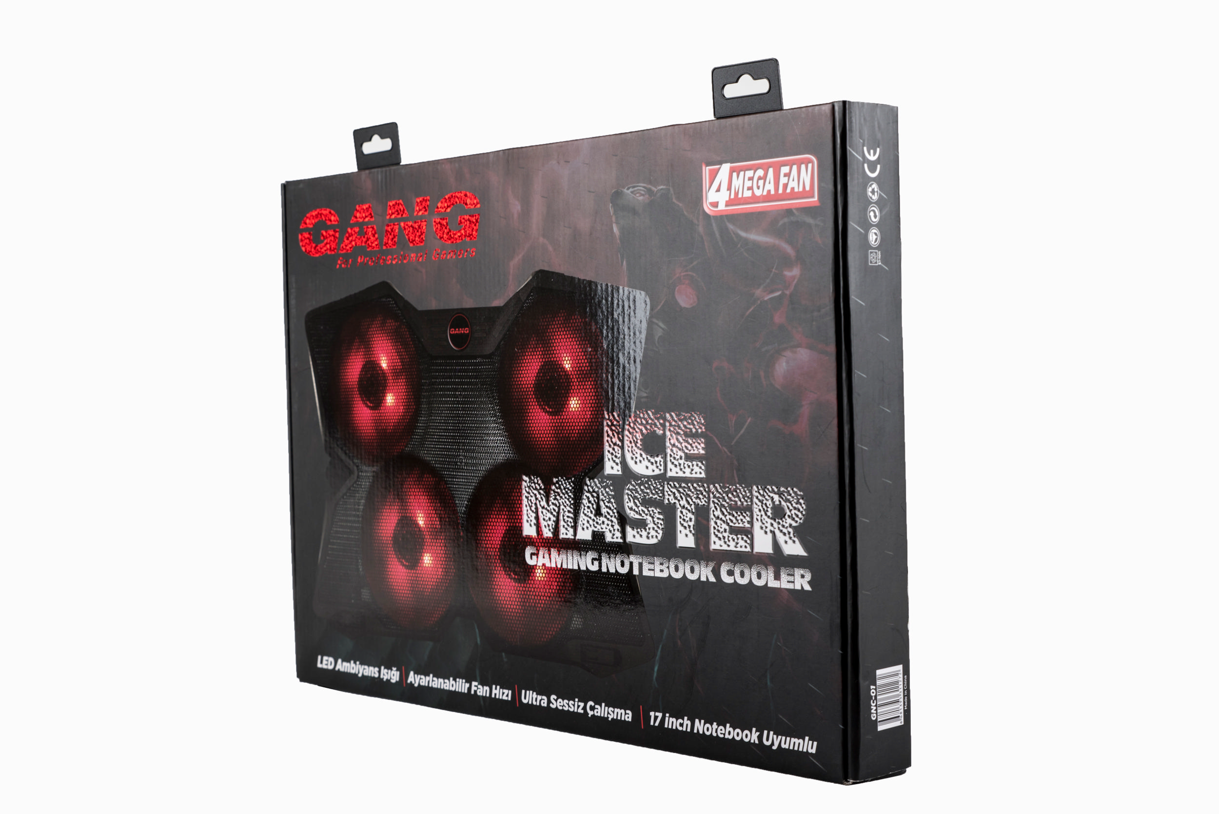 GANG GNC 01 4 Adet 12 cm Fab Led Işıklı Gaming Laptop Soğutucu