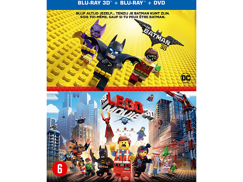 Lego Batman Movie + Lego Movie DVD + Blu-ray 3D+2D