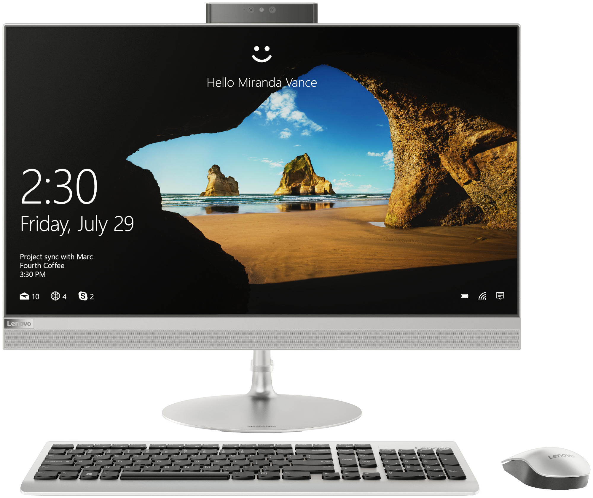 LENOVO IdeaCentre AIO 520 - Core™ i5 i5-7400T - 8 GB - 1 TB - Intel® HD 630 - Windows 10