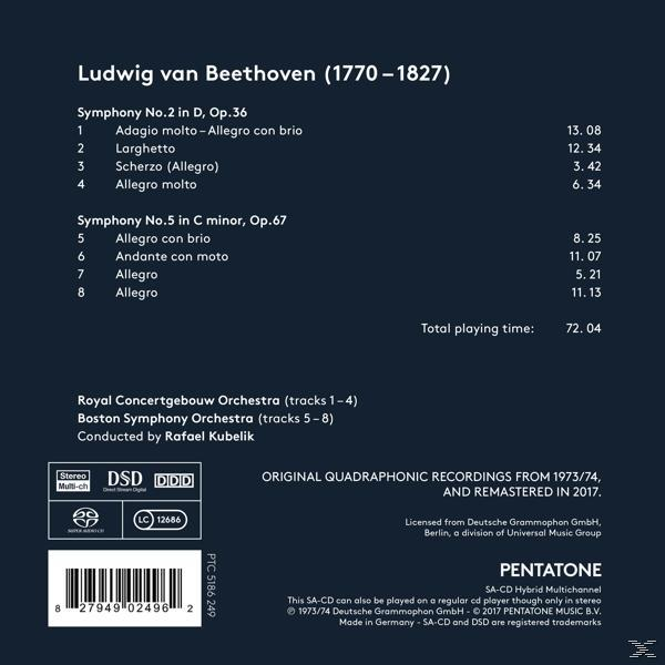 Rückseite einer CD. Enthält den Text von Beethovens Symphonie.