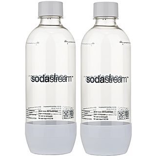 SODASTREAM Duopack de Bouteilles de 1 litre, blanc - une bouteille d'eau (Blanc)