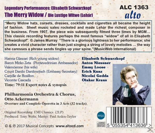 VARIOUS, The Philharmonia Orchestra - Die lustige Witwe-Legendary Performances  - (CD)