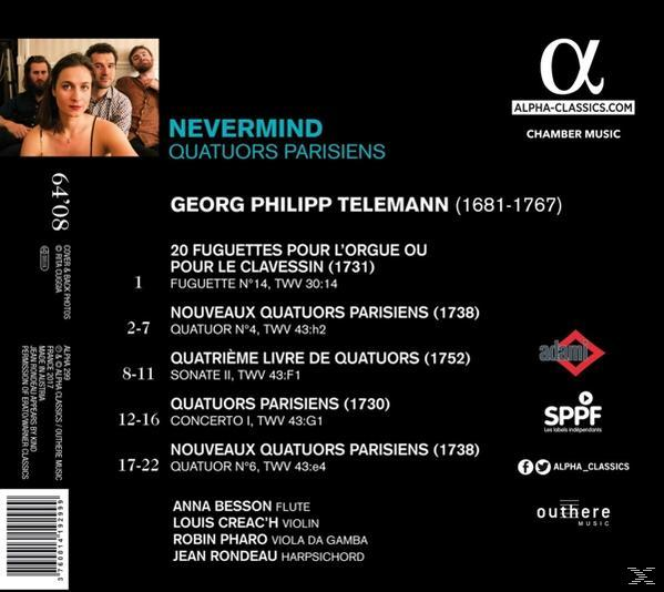 Nevermind - Quatuors Parisiens  - (CD)