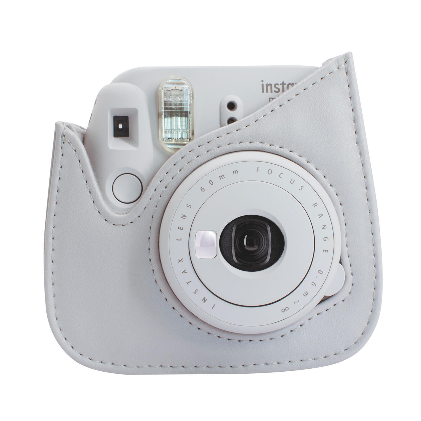 FUJIFILM Instax Mini 9 + Case + Film Sofortbildkamera, Smoky White